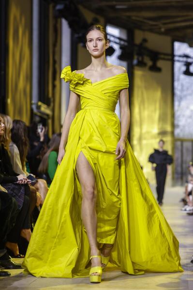 Elie saab yellow dress best sale